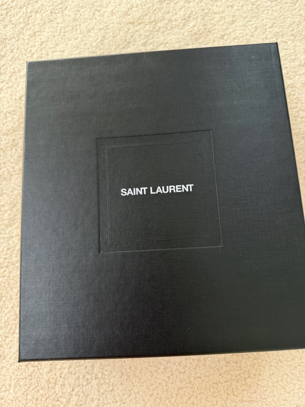 Saint Laurent Black and Brown Leather Ankle-Strap Square-Toe Sandals - Picture 6 of 8